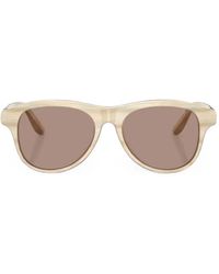 Brunello Cucinelli - Round-Frame Sunglasses - Lyst
