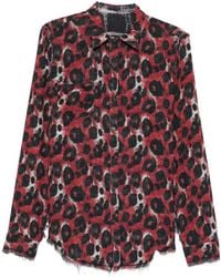 R13 - Plaid Shredded Seam Shirt - Lyst