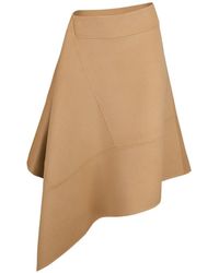 Michael Kors - Asymmetric Midi Skirt - Lyst