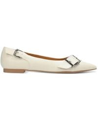 Mexx - Tami Buckle-Detail Pointed-Toe Ballet Flats - Lyst