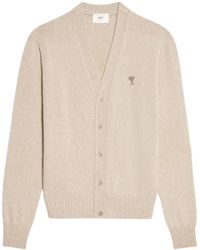 Ami Paris - Ami De Coeur Cardigan - Lyst