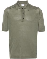 C.P. Company - Fine-knit Short-sleeve Polo Shirt - Lyst