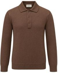 Diana Studio - Button-Fastening Polo-Collar Sweater - Lyst