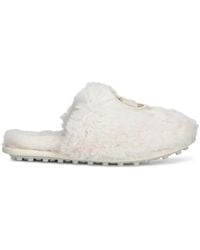 MICHAEL Michael Kors - Ada Faux Fur Slippers - Lyst