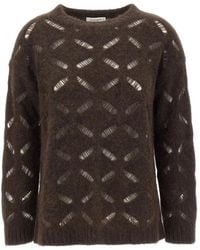 Kangra - Openwork-Knit Sweater - Lyst