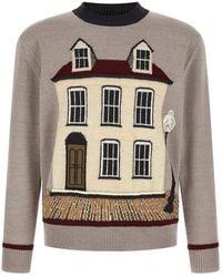 Junya Watanabe - Jacquard Crew Neck Sweater - Lyst