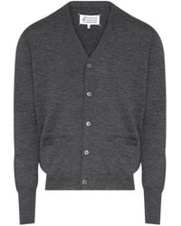 Maison Margiela - Wool-Blend V-Neck Cardigan - Lyst