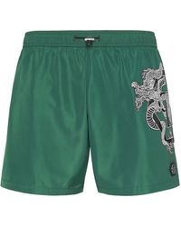 Philipp Plein - ドラゴンプリント トランクス水着 - Lyst