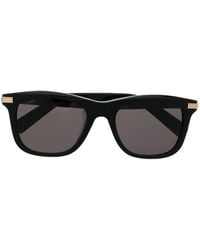Cartier - Gold-detail Square-frame Sunglasses - Lyst