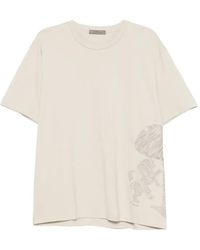 Corneliani - Tree-Embroidered T-Shirt - Lyst