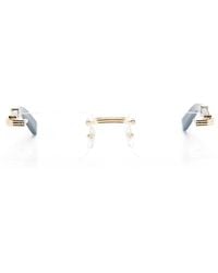 Cartier - Rimless Rectangle-Frame Glasses - Lyst