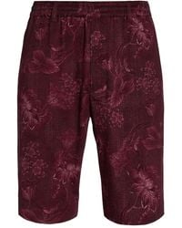June79 - Floral-Jacquard Elasticated Shorts - Lyst