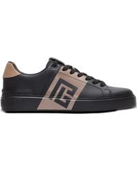 Balmain - B-Court Logo-Detail Calfskin Sneakers - Lyst