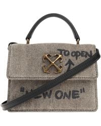 Off-White c/o Virgil Abloh - Baby Jitney Logo-Plaque Tote Bag - Lyst