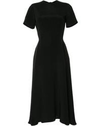 Macgraw Bow-fastened Midi Dress - Black