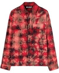 Palm Angels - ロゴ チェックシャツ - Lyst