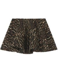 Ganni - Metallic Cloque Circle Skirt - Lyst