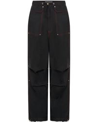 Dion Lee - Hongbao Contrast-stitching Wide-leg Trousers - Lyst