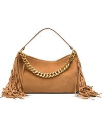 Twinset - Large Liliane Suede Shoulder Bag With Fringes - Lyst