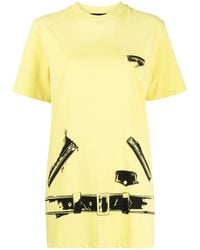 we11done - Graphic-Print Short-Sleeve T-Shirt - Lyst