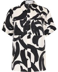 Rebecca Vallance - Pompidou Abstract-print Silk Shirt - Lyst