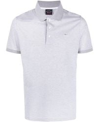 Paul & Shark - Short-sleeve Striped Polo Shirt - Lyst