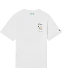 MC2 Saint Barth - Portofino T-Shirt With St. Barth Bomber Embroidery Special Edition - Lyst