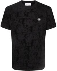 Philipp Plein - Round Neck T-Shirt All-Over Dollar - Lyst