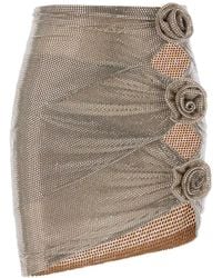 GIUSEPPE DI MORABITO - Rhinestone-Embellished Tulle Mini Skirt - Lyst