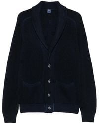 Fedeli - Ribbed Shawl-Collar Cardigan - Lyst