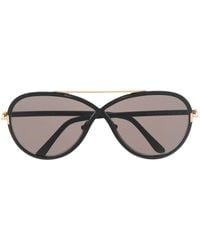 Tom Ford - Eyewear - Round-frame Oversize Sunglasses - Lyst