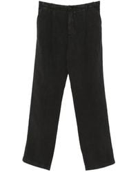 120% Lino - Straight-Leg Trousers - Lyst