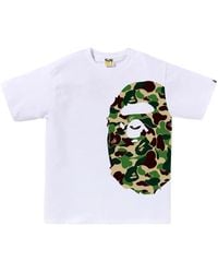 A Bathing Ape - T-Shirt Ape Head À Imprimé Camouflage - Lyst