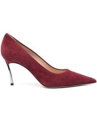Casadei - 85Mm Suede Pumps - Lyst