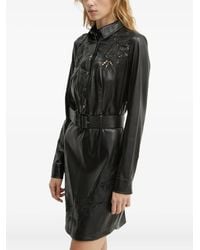 Guess - Mini-Jurk Met Uitgesneden Details, Bloemen En Ceintuur - Lyst