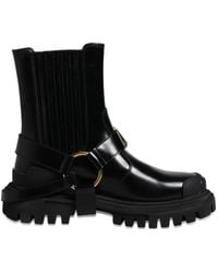 Dolce & Gabbana - Buckle-Detail Trekking Ankle Boots - Lyst