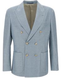 Eleventy - Blazer Doppiopetto - Lyst