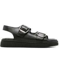 SERGIO MORETTI FIRENZE - Buckle-Fastening Slingback Sandals - Lyst