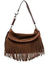 Marc Ellis - Fringe-Trim Suede Shoulder Bag - Lyst