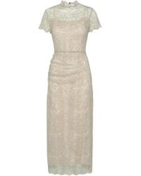 ROTATE BIRGER CHRISTENSEN - Lace-Detail Midi Dress - Lyst