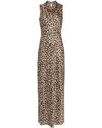 Veronica Beard - Kura Leopard-print Maxi Dress - Lyst