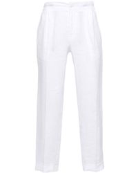 Kiton - Mid-rise Linen Trousers - Lyst
