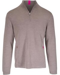 G/FORE - Zip-Neck Merino Wool Sweater - Lyst