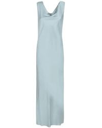 Blanca Vita - Maxi Cowl-Neck Draped-Back Dress - Lyst