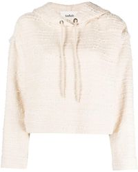 Ba&sh - Ado Bouclé Cropped Hoodie - Lyst