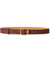 Twinset - Crocodile Print Suede Belt - Lyst