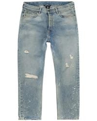 HTC - Distressed Paint-Splatter Jeans - Lyst