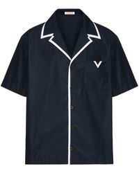 Valentino Garavani - V Detail Cotton Shirt - Lyst