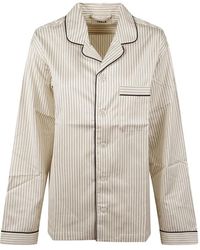 Tekla - Striped Pyjamas Shirt - Lyst