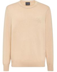 Billionaire - Pullover Van Katoen-Kasjmierblend Met Geborduurd Logo - Lyst